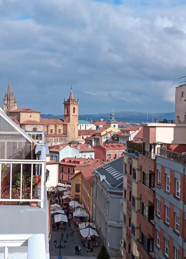 Atico Quintana I - Con Terraza, Vistas A La Ciudad, En El Centro, Con Wifi Y Garaje Apartment Oviedo Ngoại thất bức ảnh