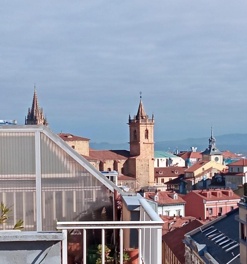Atico Quintana I - Con Terraza, Vistas A La Ciudad, En El Centro, Con Wifi Y Garaje Apartment Oviedo Ngoại thất bức ảnh